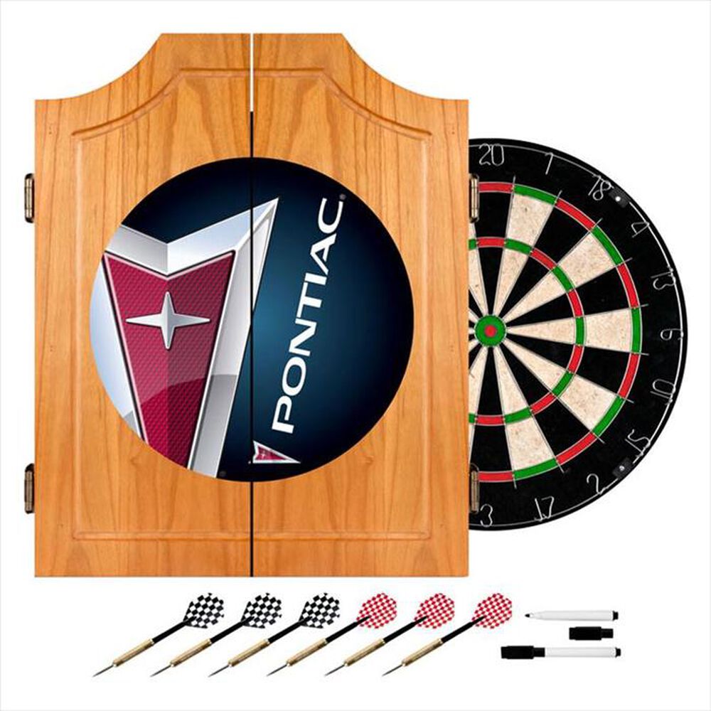 Timberlake Pontiac Wood Dart Cabinet Set, , large
