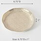 Pampa Bay Sensu 6.5" Round Appetizer and Dessert Plate in White and Gold, , large
