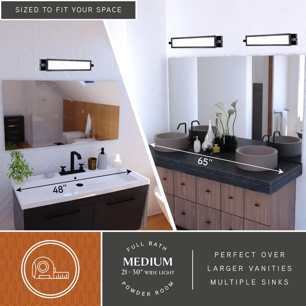 Vaxcel Fremont 1-Light Bathroom Vanity in Matte Black, , large