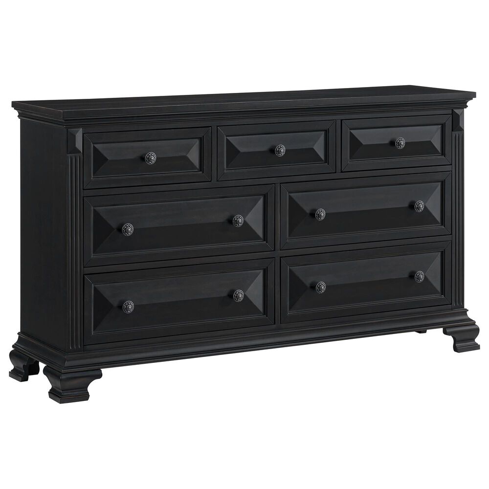 Mayberry Hill Bridgestone 7-Drawer Dresser in Black, , large