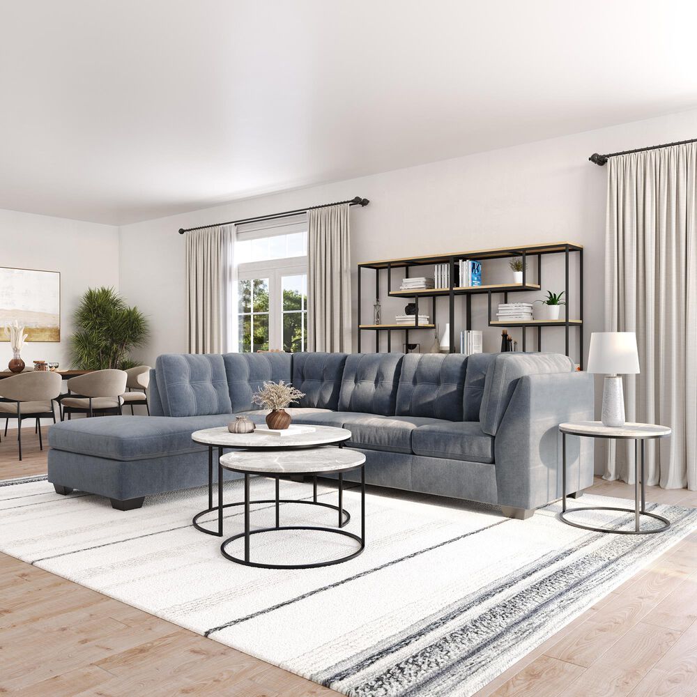 Ashley 5-Piece Living Room Set in Denim, , large