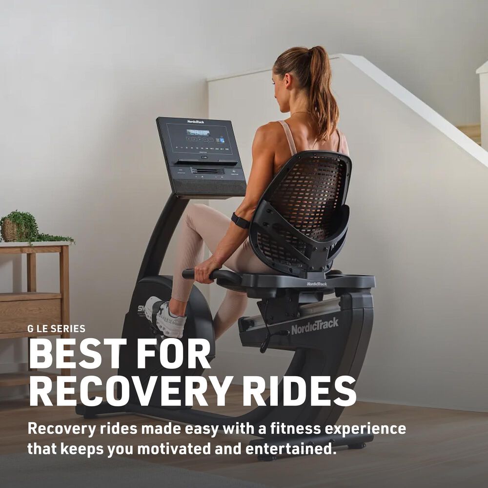 NordicTrack G LE Recumbent Bike for Recovery Rides, , large
