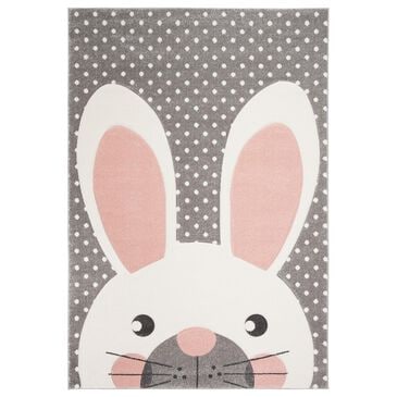 Safavieh Carousel 3"3" x 5"3" Pink and Grey Kids  Area Rug, , large