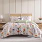 BEBEJAN Fresh Cut Flowers 5-Piece King Comforter Set in White, , large