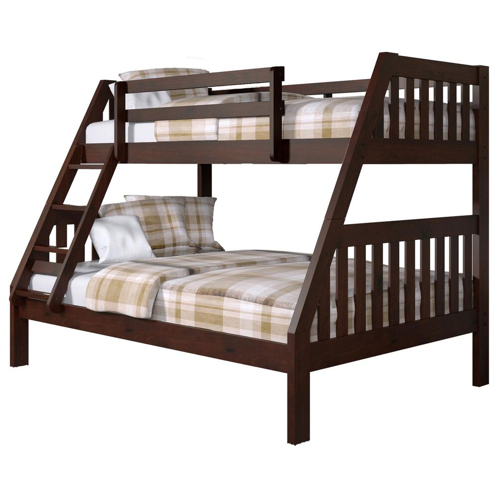 Forest Grove Mission Twin over Full Bunk Bed in Dark Cappuccino, , large