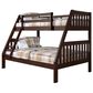 Forest Grove Mission Twin over Full Bunk Bed in Dark Cappuccino, , large