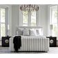 Bernhardt Silhouette King Upholstered Bed in Eggshell and Onyx, , large