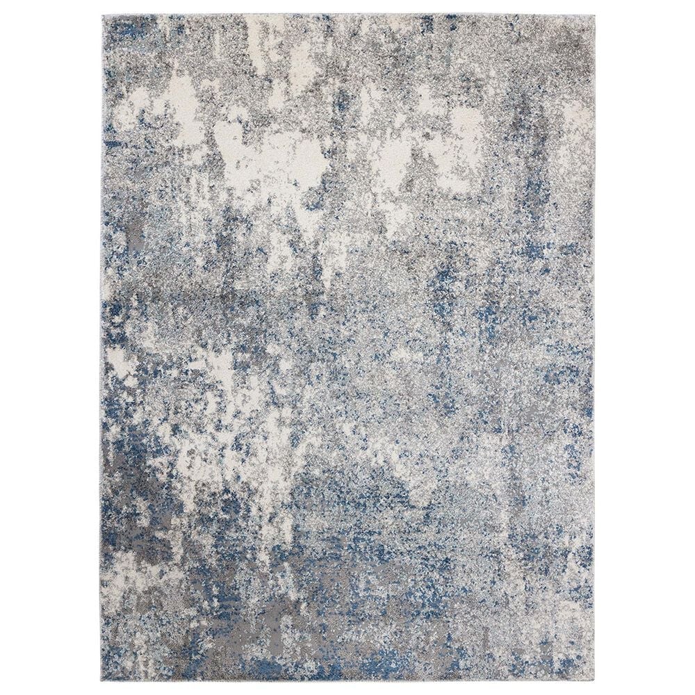 Amer Rugs Yasmin 2"6" x 8" Light Blue Runner, , large