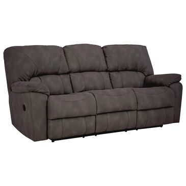 HomeStretch Rhino Manual Reclining Sofa in Pewter, , large