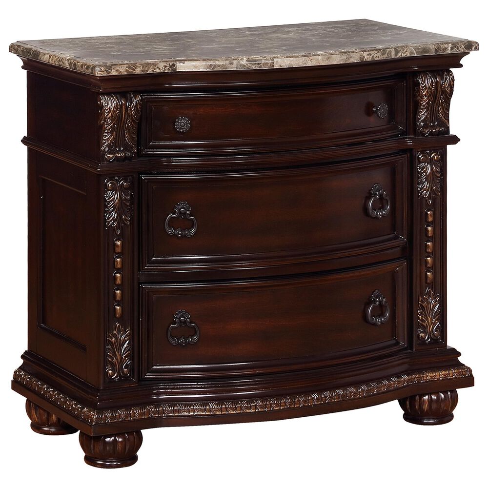 Crown Mark Stanley Nightstand in Rich Brown, , large