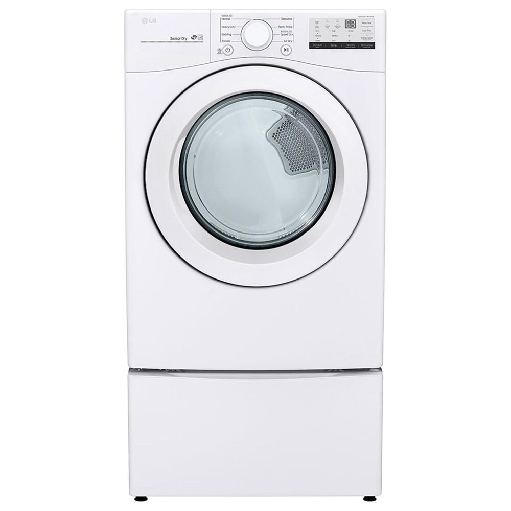 LG 7.4 Cu. Ft. Ultra Large Capacity Gas Dryer in White, , large
