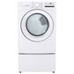 LG 7.4 Cu. Ft. Ultra Large Capacity Gas Dryer in White, , large
