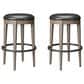 Emerald Home Furnishings Benton Bar Stools in Pecan Brown (Set of 2), , large