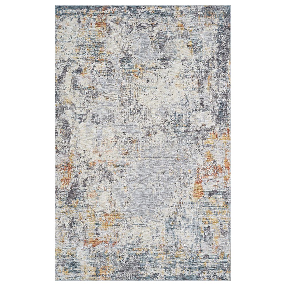 L&R Resources Allure Gray and Brown 7"9" x 9"9" Area Rug, , large