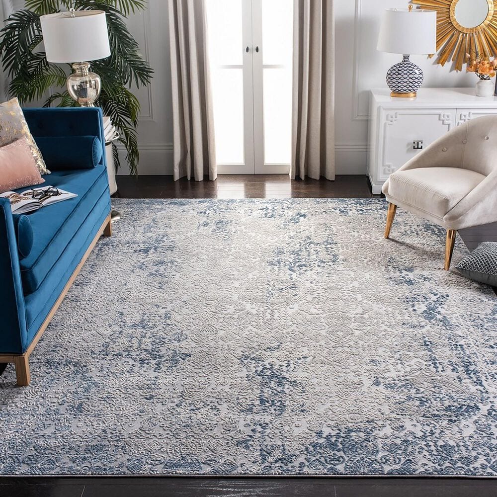 Safavieh Invista INV465F 8&#39; x 10&#39; Grey and Ivory Area Rug, , large