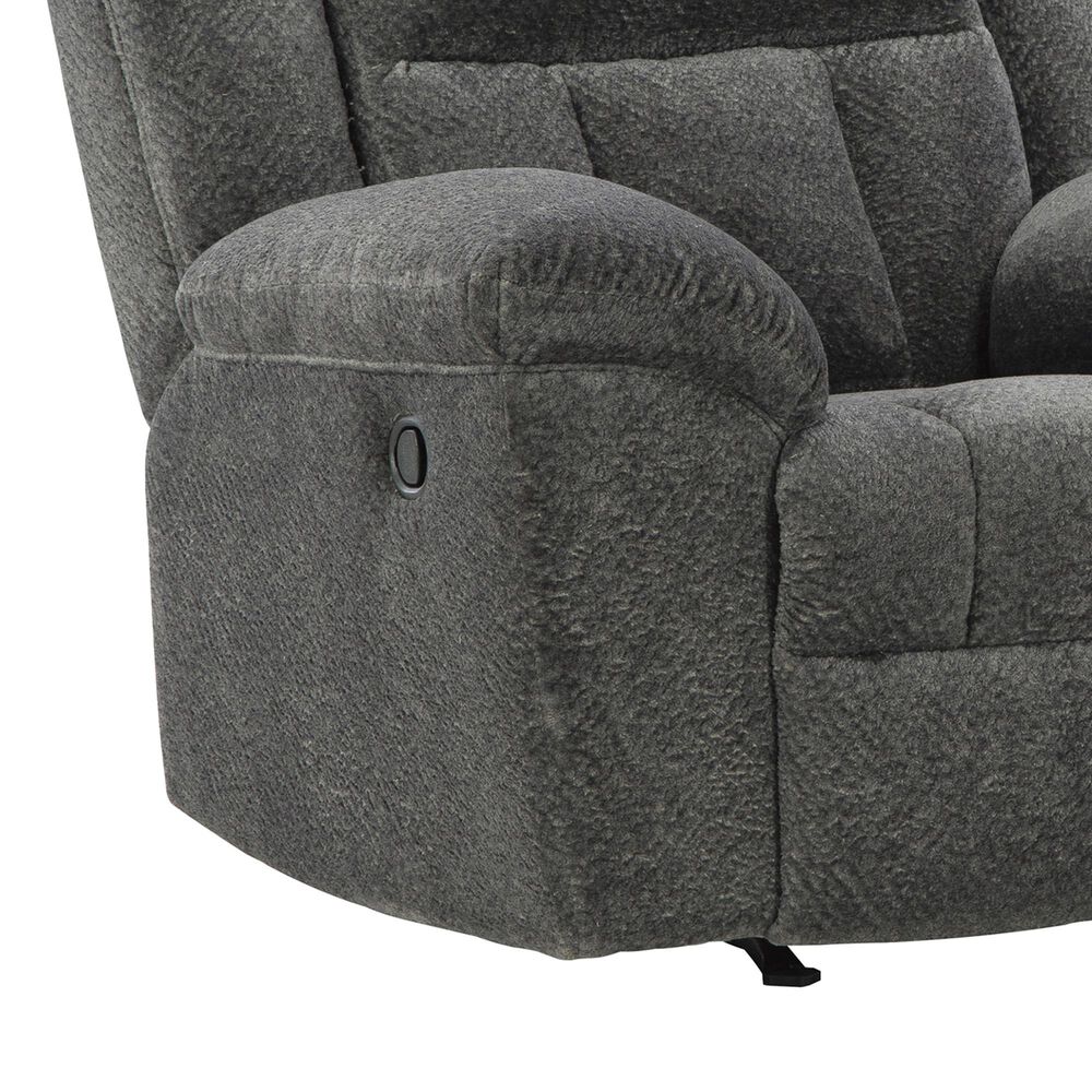 Ashley Frohn Manual Rocker Recliner in Graphite, , large