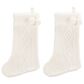 Safavieh Cookie 12" Stocking in White (Set of 2), , large