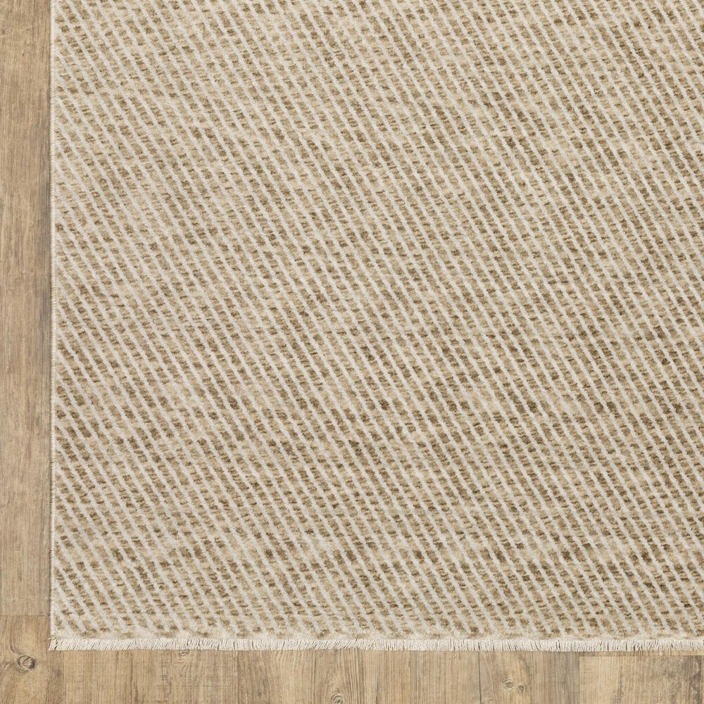 Oriental Weavers Echo Beige and Ivory 5&#39;3&quot; x 7&#39;6&quot; Area Rug, , large