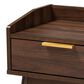 Baxton Studio Lena 1-Drawer Nightstand in Walnut Brown, , large