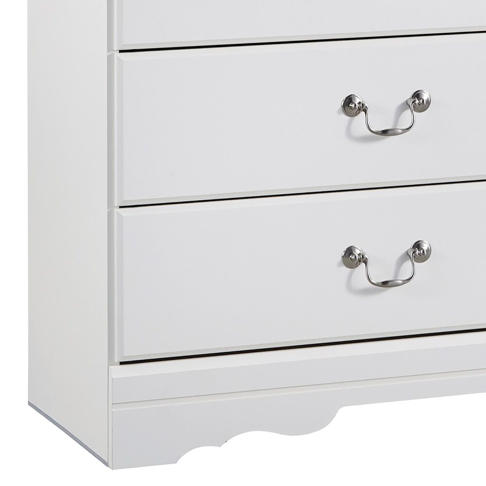 Ashley Anarasia 4-Piece Queen Bedroom Set in White, , large