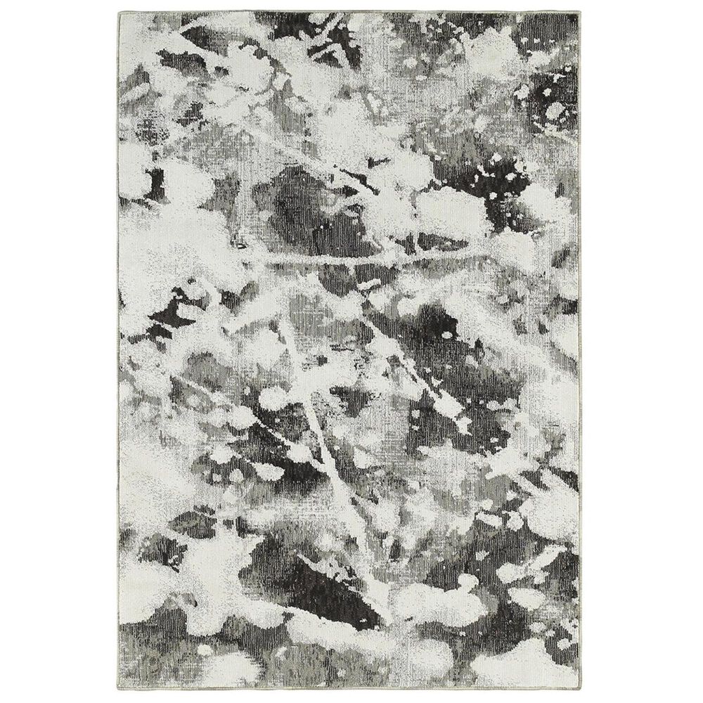Oriental Weavers Evolution 8035B 3"3" x 5"2" Charcoal Area Rug, , large