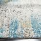 Safavieh Aria ARA183B 6"6" Round Blue and Creme Area Rug, , large