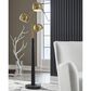 Ashley Sorcha Metal Floor Lamp in Gold and Black, , large