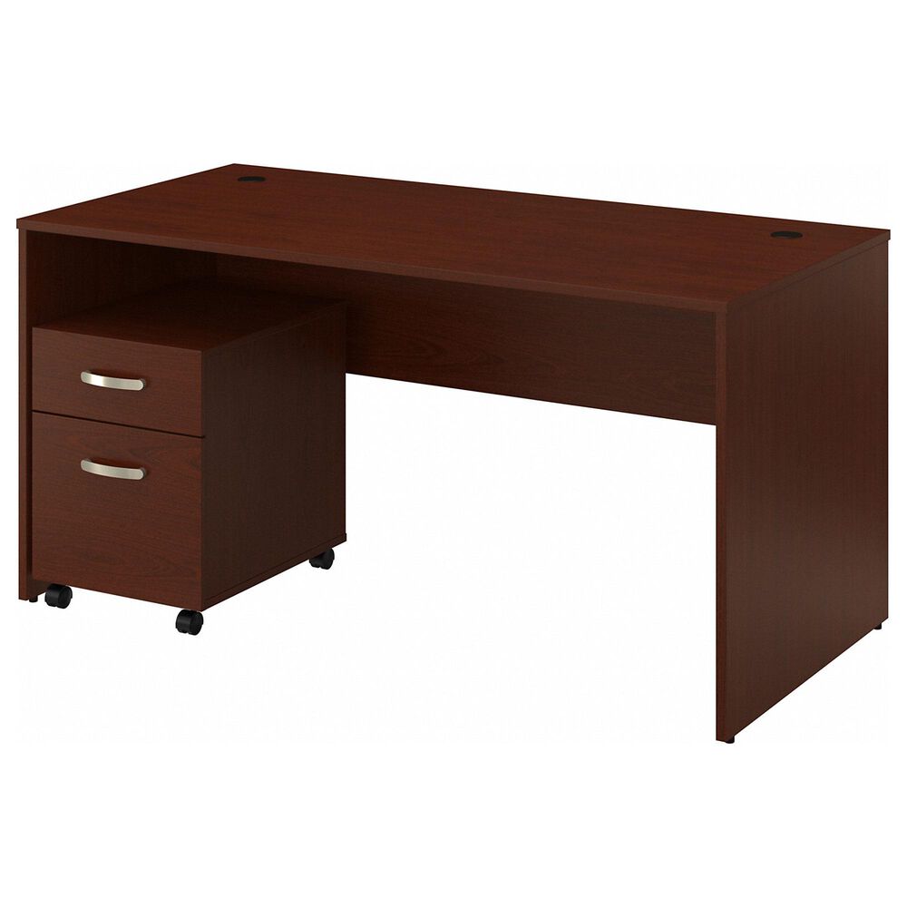 Bush 60" Desk with File in Autumn Cherry, , large