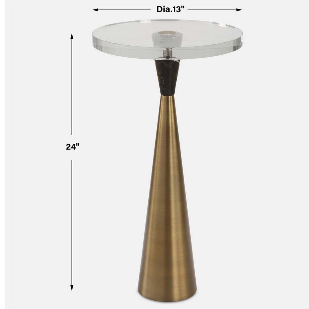 Uttermost Holton Accent Table in Brushed Brass, , large