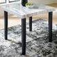 Ashley Mervannie Counter Height Dining Table in Gray and Black - Table Only, , large