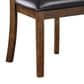 New Heritage Gia Side Chair with Black Cushion in Warm Brown, , large