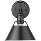 Golden Lighting Orwell 1-Light Bath Vanity in Matte Black with Black Shade, , large