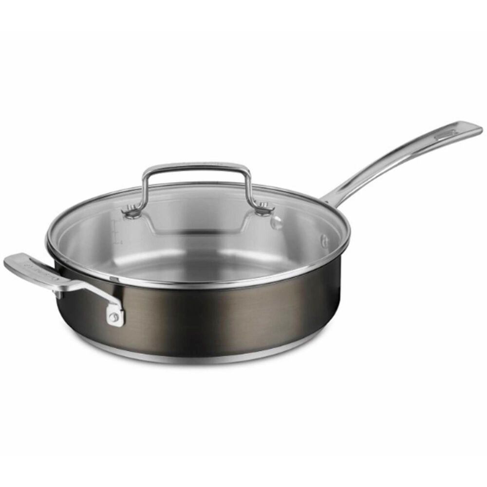 Cuisinart 11-Piece Black Stainless Steel Cookware Set, , large