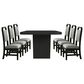 Mayberry Hill Ridgemont 7-Piece Rectangular Dining Set in Black, , large
