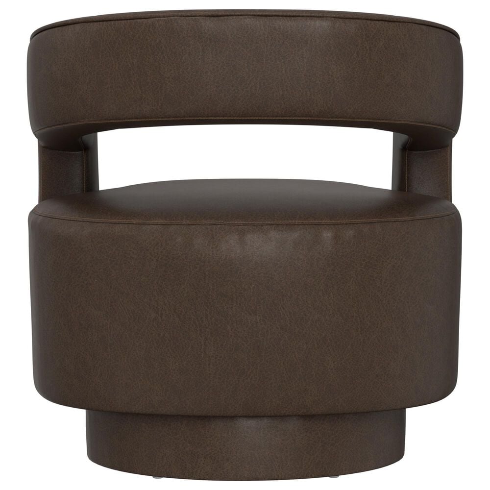 Golden Wave Furniture Brunco Swivel Chair in Dark Brown, , large