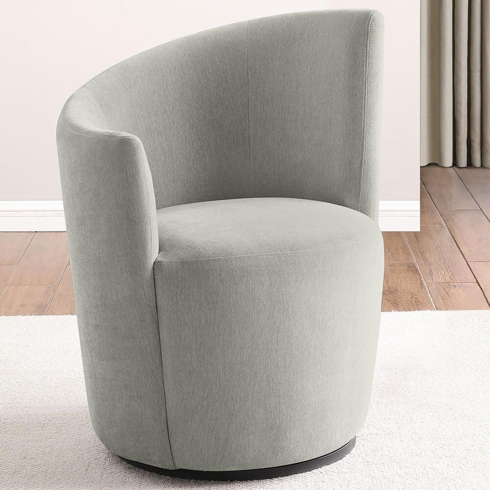 Coaster Nueva Swivel Chair in Dove Grey, , large