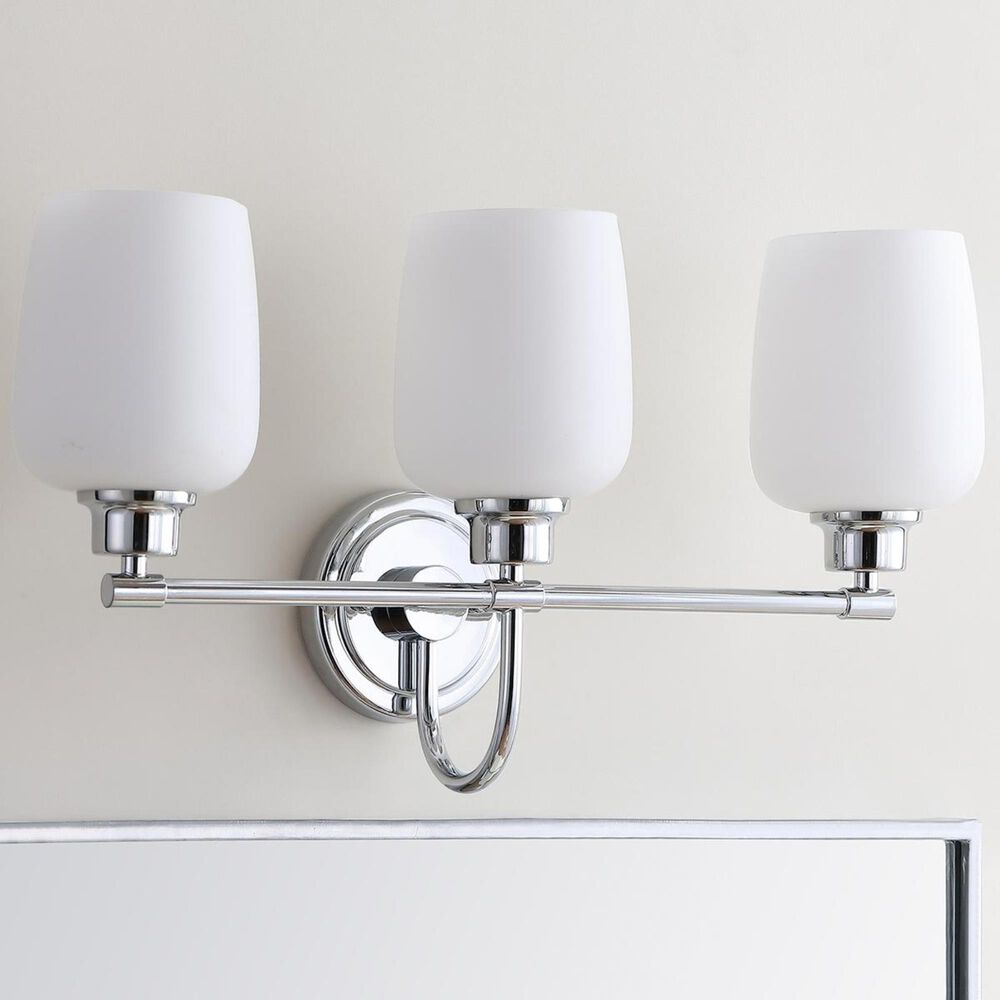 Safavieh Lengston 3-Light Bathroom Sconce in Chrome, , large