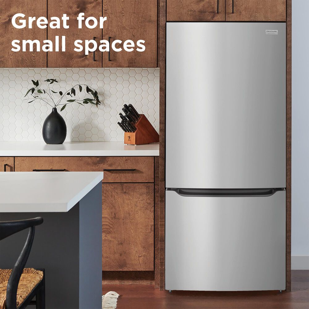 Frigidaire Gallery 20.32 Cu. Ft. Standard-Depth Bottom Freezer Refrigerator in Stainless Steel, , large