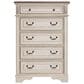 Ashley Realyn 5 Drawer Chest in Chipped White and Brown, , large