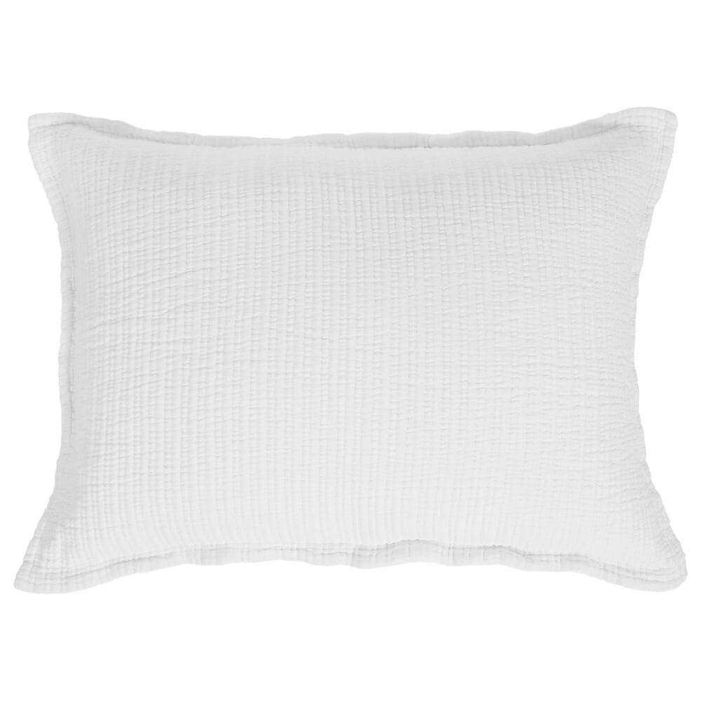 Pom Pom At Home Chatham Standard Sham in White, , large
