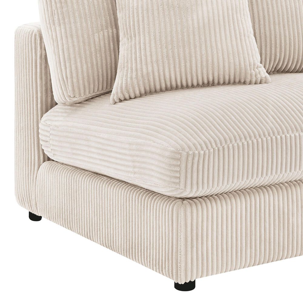 Coaster Blaine Accent Armless Chair in Sand, , large