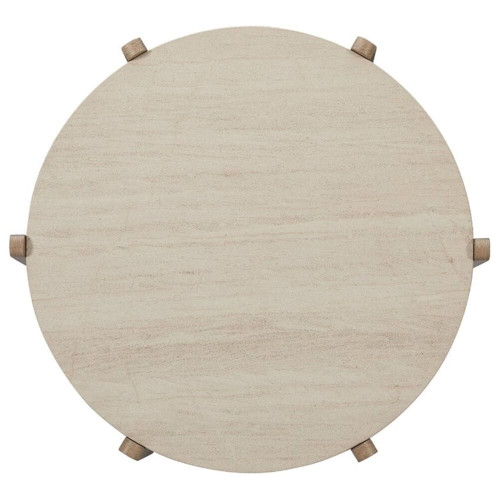 Sterling Timber Trilogy Stone Top Cocktail Table in Rich Toffee and Cream, , large