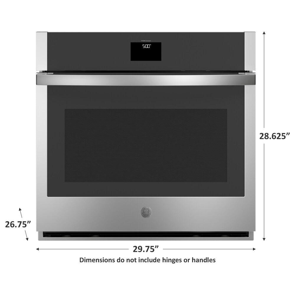 GE Appliances 30&quot; Single Electric Wall Oven with No Preheat Air Fry in Stainless Steel, , large