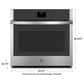 GE Appliances 30" Single Electric Wall Oven with No Preheat Air Fry in Stainless Steel, , large