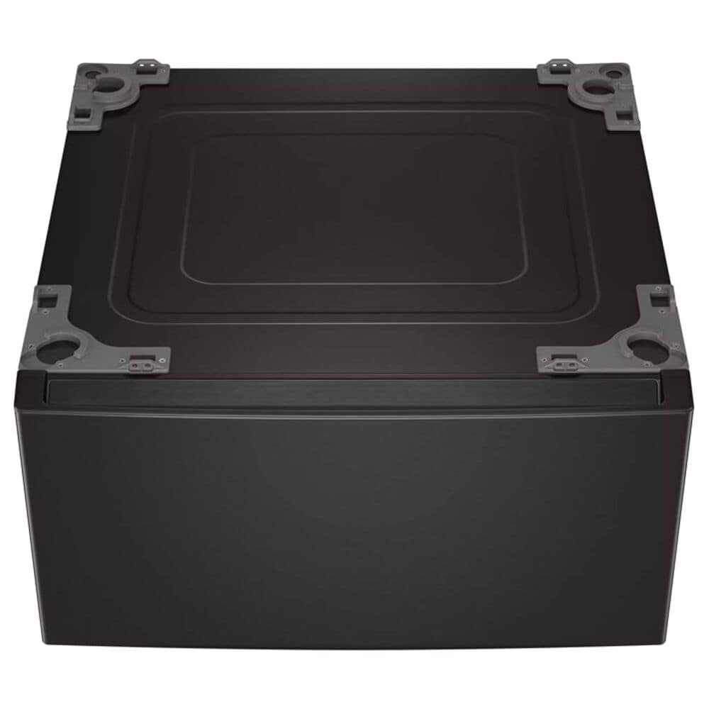 LG 5 Cu. Ft. Front Load Washer and 7.4 Cu. Ft. Gas Dryer Laundry Pair with Pedestal Storage Drawers in Black Steel, , large