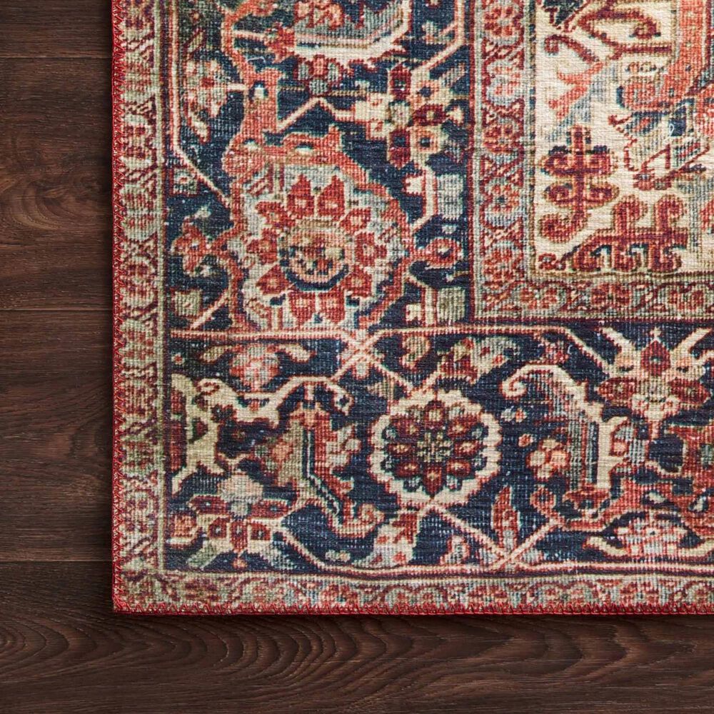 Loloi II Layla LAY-08 2&#39; x 5&#39; Red and Navy Runner, , large