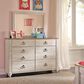 Signature Design by Ashley Willowton 4 Piece Full Storage Bed Set in Whitewash, , large