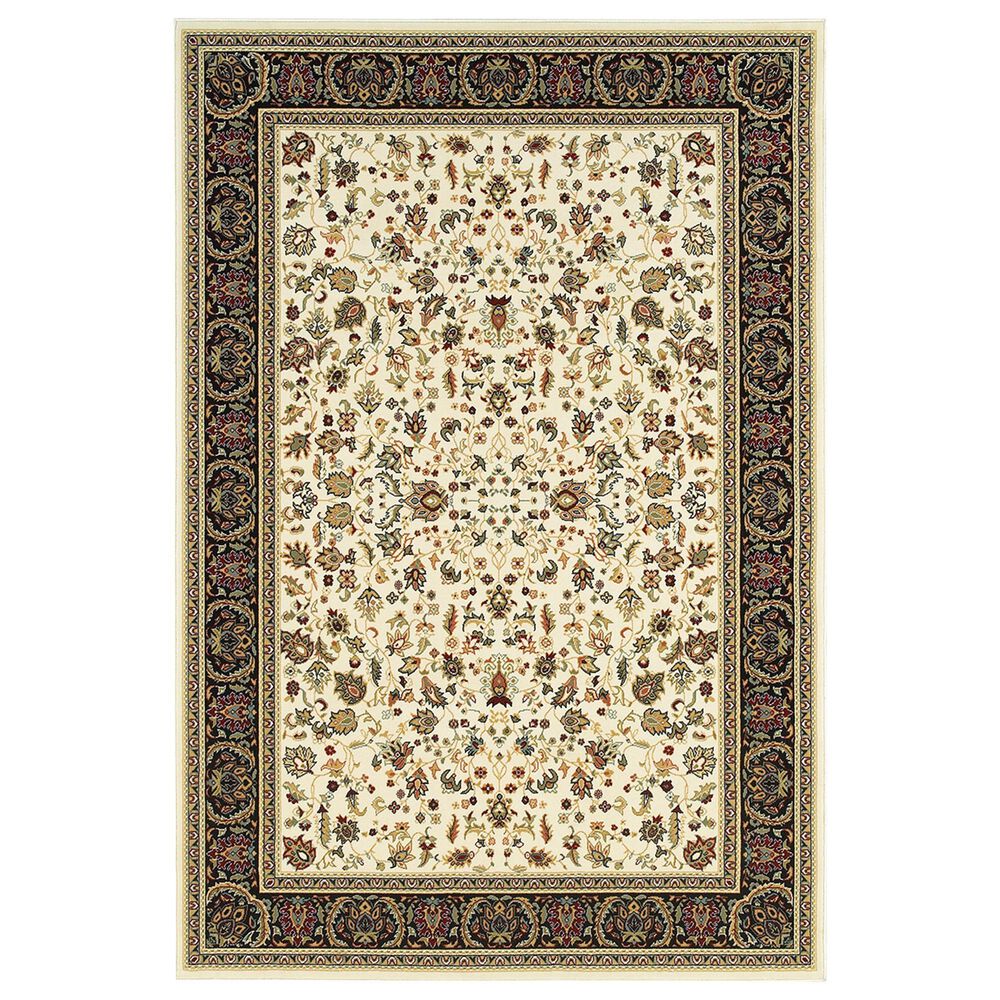 Oriental Weavers Kashan 108X1 7"10" x 10"10" Ivory Area Rug, , large