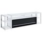 Mayberry Hill Midway 80" TV Console with Firelight in White, , large