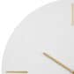 Maple and Jade Decorative Wall Clock with Marble Side in Oiled Brown and White, , large
